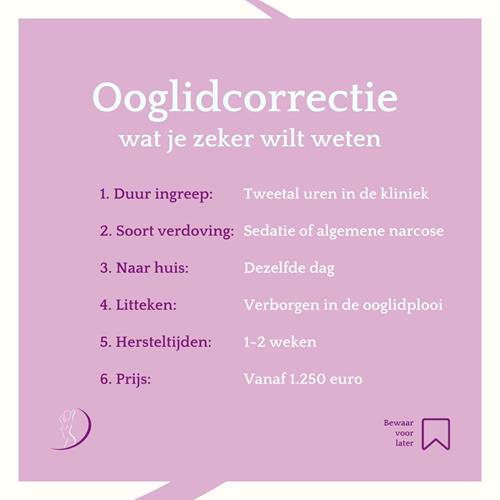 6 weetjes over ooglidcorrectie