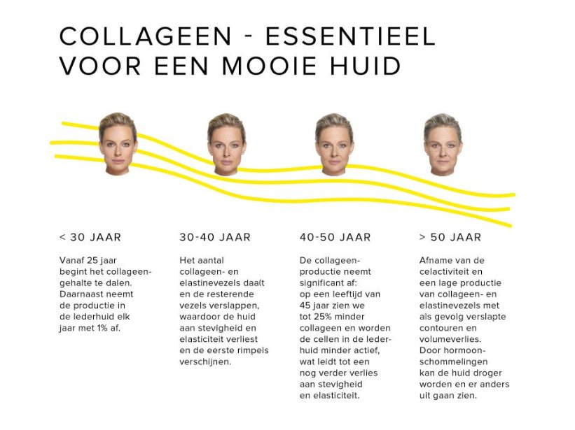 Collageengehalte evolutie Collageengehalte evolutie
