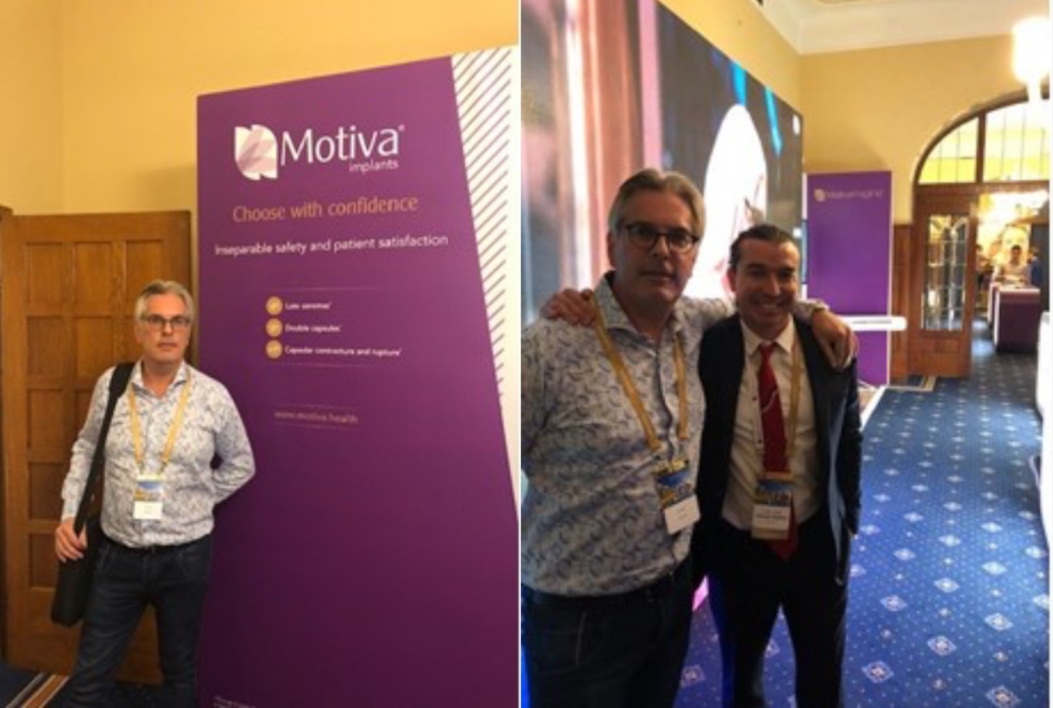 Dr Nelissen and CEO JJ Chacon @ 4th World Symposium Ergonomic Implants, Garda Lake Italy